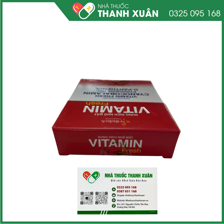 Dung dịch nhỏ mắt Vitamin Fresh bổ sung vitamin và dưỡng chất cho mắt